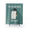 Adult Humor Print Shower Curtain - Add a Playful Touch to Your Restroom