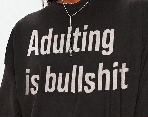 Adulting Total Bullshit Unisex Tees with Sarcastic Shirt and Southern Saying, Gift For Friend and Parents Funny Shirts - Image 2