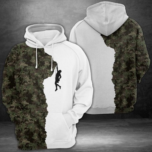Adventure-Ready Climb 3D Printed Zip Up Hoodie in Unique Design