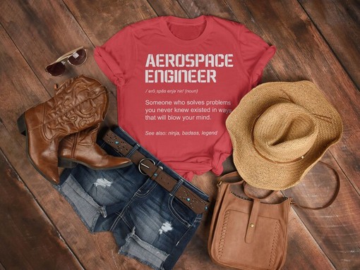 Aerospace Engineering Tee, Unisex Noun T-Shirt, Gift for Aerospace Engineers - Image 3