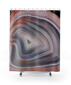 Agate Slice Shower Curtain - A Touch of Organic Sophistication