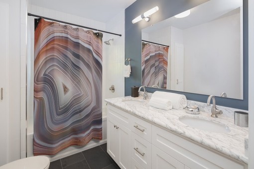 Agate Slice Shower Curtain - A Touch of Organic Sophistication - Image 2