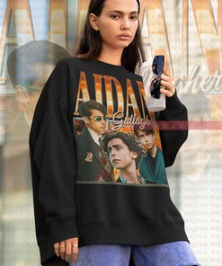 Aidan Gallagher Homage Sweatshirt, American Actor Musician Shirt, Vintage Movie Shirts for Men