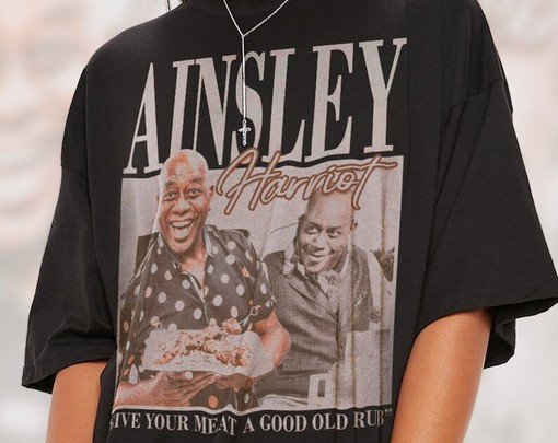Ainsley Harriot Vintage Shirt - Movie Shirts for Men - Ainsley Harriot Homage Tshirt - Classic Movie T Shirts - Image 2