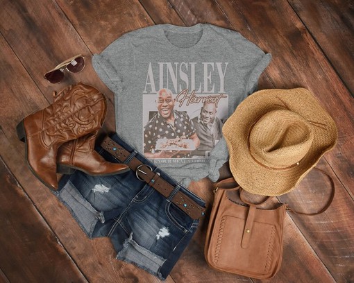 Ainsley Harriot Vintage Shirt - Movie Shirts for Men - Ainsley Harriot Homage Tshirt - Classic Movie T Shirts - Image 3