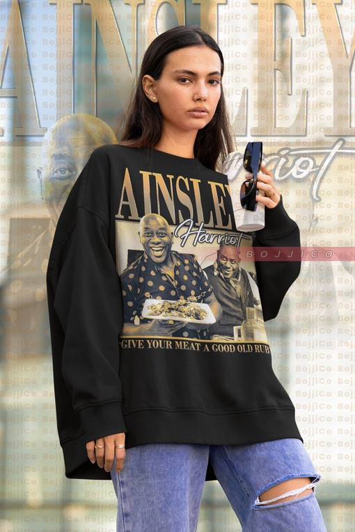 Ainsley Harriot Vintage Sweatshirt, Homage Sweater for 90s Food TV Fans - Classic Movie T Shirts