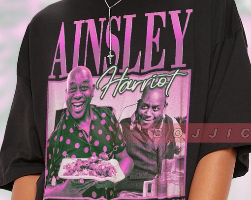 Ainsley Harriott Vintage Tee, Retro Homage T-Shirt, Ainsley Harriott Fan Tees - Image 2