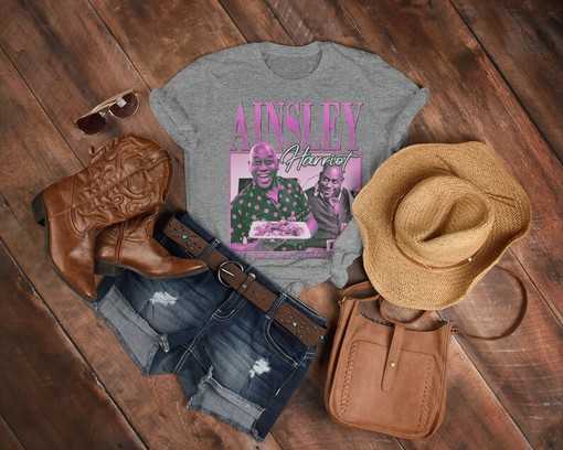 Ainsley Harriott Vintage Tee, Retro Homage T-Shirt, Ainsley Harriott Fan Tees - Image 3