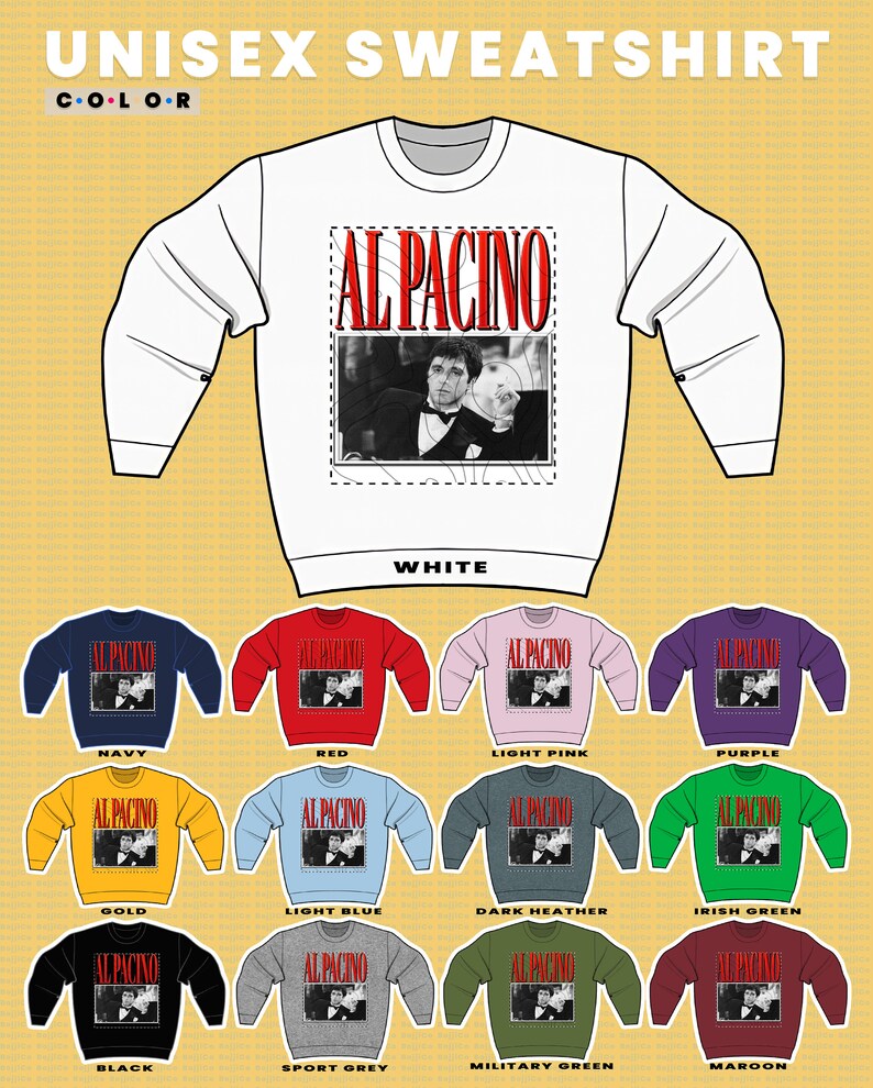 Al Pacino Vintage Shirt, The Godfather Sweater, Al Pacino Homage Hoodie, Michael Corleone Shirt, Movie Shirts For Men - Image 3