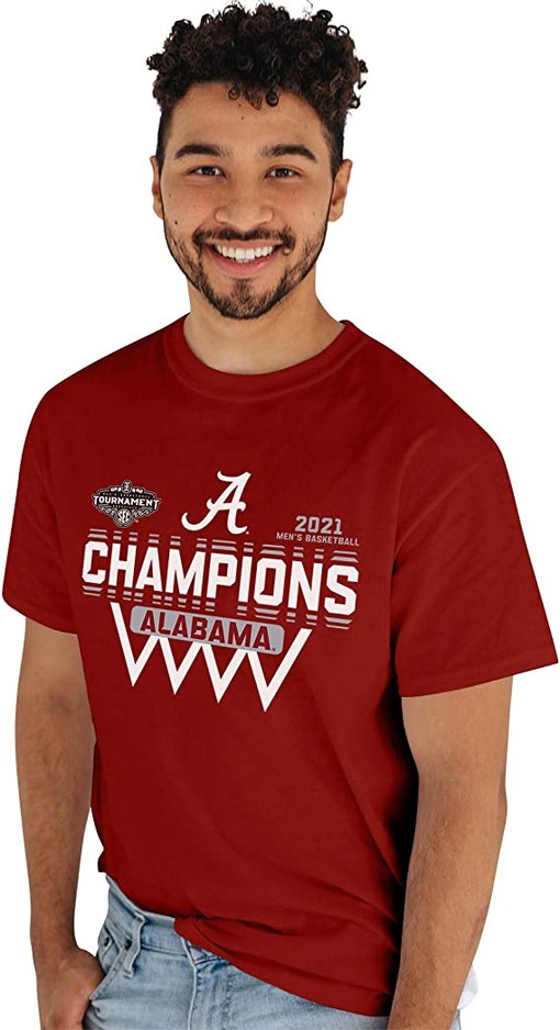 Alabama 2021 Basketball Conference Champions T-Shirt and Sweatshirt Gifts for Fans - Image 2