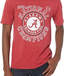 Alabama Crimson Tide 2020-2021 National Champs Triblend Shirt Vintage Icon Heather With NCAA Shirts Women