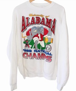 Alabama Crimson Tide Vintage NCAA Champions Sweatshirt, Unisex Shirt - Retro NCAA Shirts