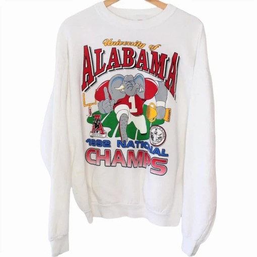 Alabama Crimson Tide Vintage NCAA Champions Sweatshirt, Unisex Shirt - Retro NCAA Shirts