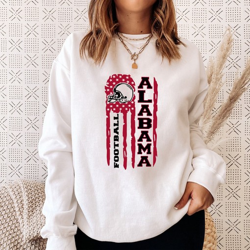 Alabama Football Sweatshirt, Alabama Crimson Tide Game Day Shirt, Ncaa Student Gift With Mens Sport Shirts - Image 2