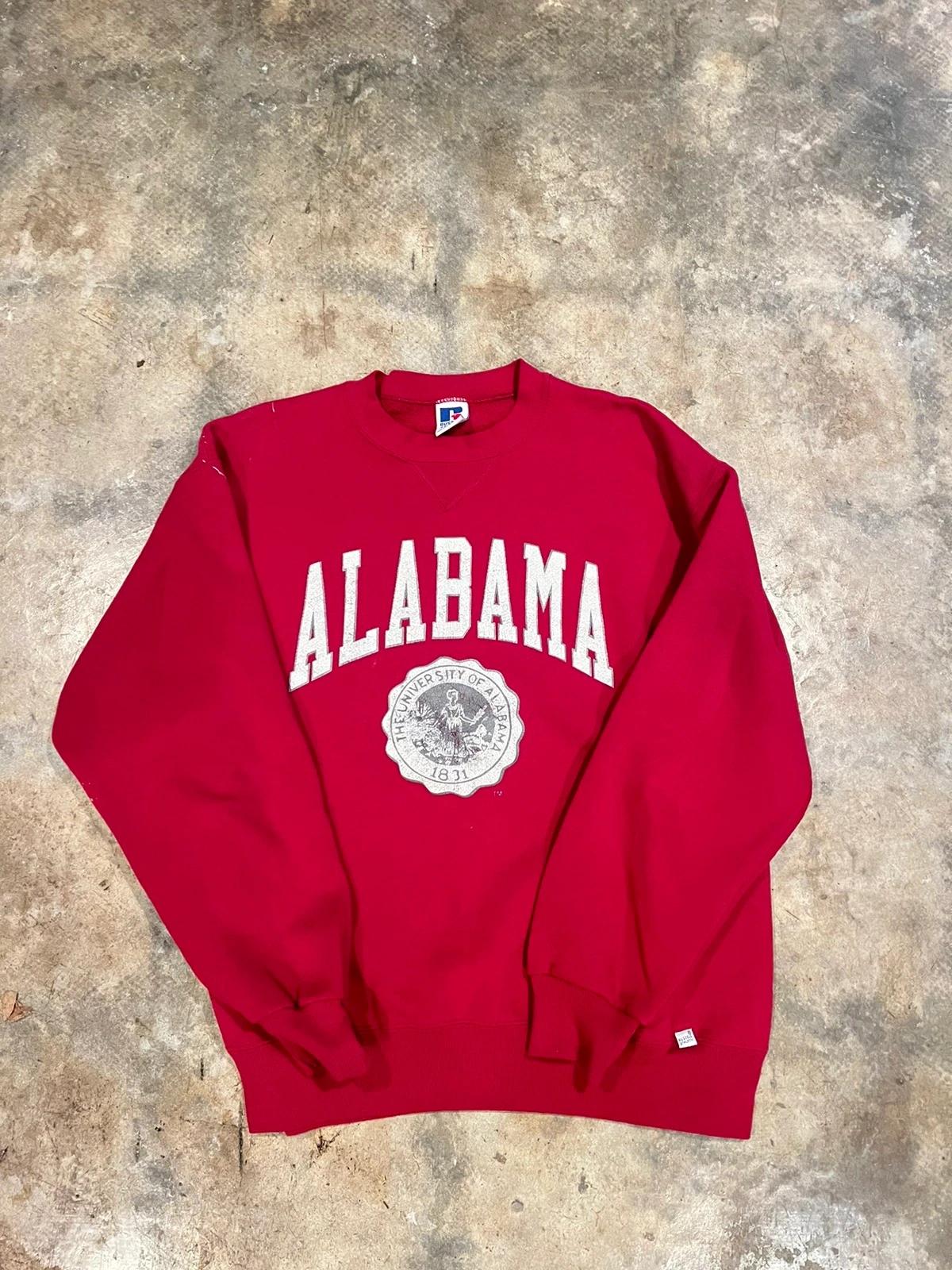 Alabama Russell NCAA T-Shirt Sweatshirt Hoodie Vintage Style Full-Size Gift for NCAA Enthusiasts - Sport Shirts Unisex