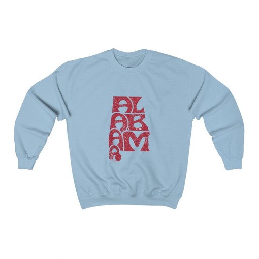Alabama State Sweatshirt, Alabama Crewneck Sweatshirt, Ncaa Alabama Shirts with State University Shirt - Image 2