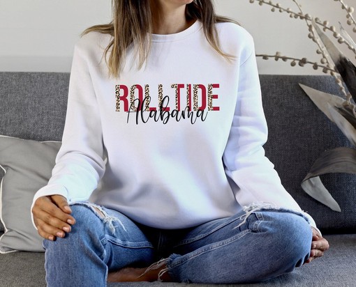 Alabama University Sweatshirt, University Football Team Fans Sweatshirt With NCAA Shirts Women - Image 2