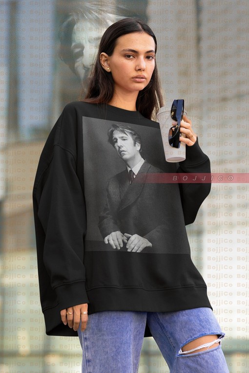 Alan Rickman British Actors Sweatshirt, Retro Die Hard Homage Sweater, Nakatomi Plaza Movie Shirt