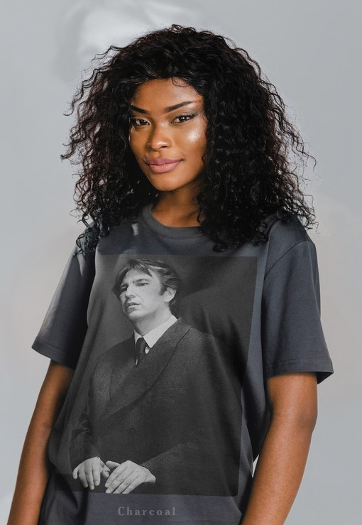 Alan Rickman Photo Tribute Tee, Retro Die Hard Homage Shirt, Nakatomi Plaza Movie Quote Shirt