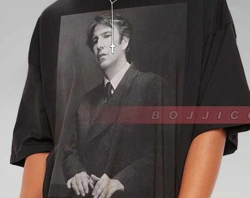 Alan Rickman Photo Tribute Tee, Retro Die Hard Homage Shirt, Nakatomi Plaza Movie Quote Shirt - Image 2