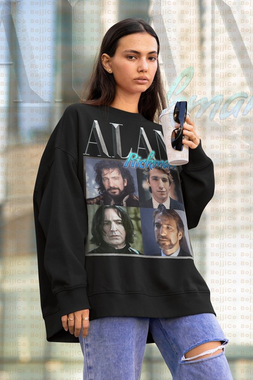 Alan Rickman Tribute Sweatshirt, Retro Die Hard Homage Sweater, Nakatomi Plaza Movie Shirt