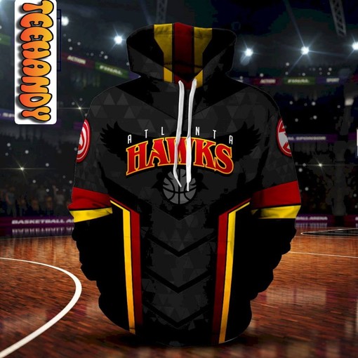 Alanta Hawks Premium All Over Print 3D Hoodie Men - Ideal for Basketball Fans - Image 2