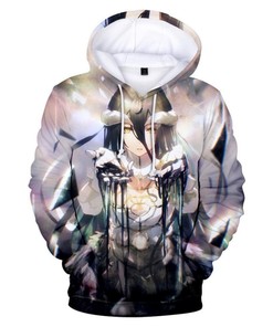 Albedo Overlord All Over Print 3D Zip Hoodie - Must-have for Anime Fans