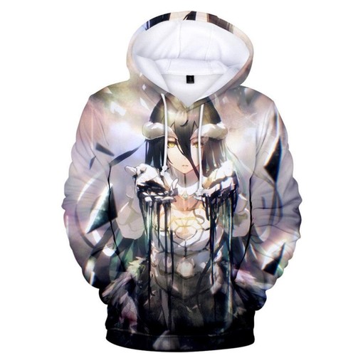 Albedo Overlord All Over Print 3D Zip Hoodie - Must-have for Anime Fans