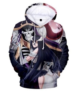 Albedo and Ainz Ooal Gown Overlord All Over Print 3D Zip Hoodie - Perfect for Anime Lovers
