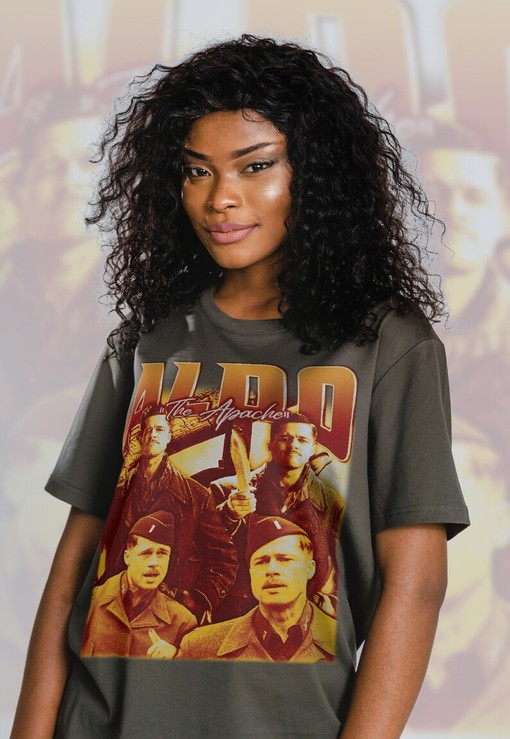 Aldo the Apache Vintage Shirt with Homage to Inglorious Basterds and Lt. Aldo Raine Quote, Retro 90s Shirt