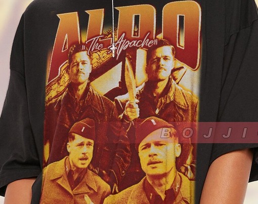 Aldo the Apache Vintage Shirt with Homage to Inglorious Basterds and Lt. Aldo Raine Quote, Retro 90s Shirt - Image 2
