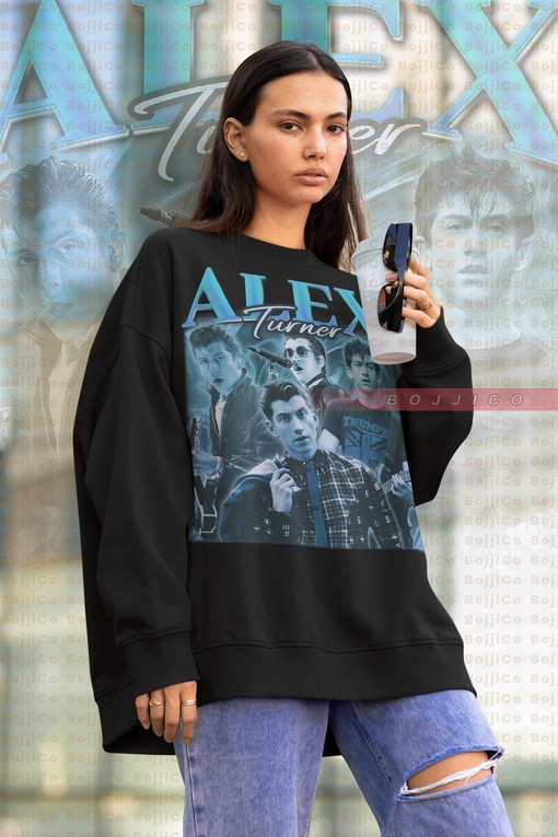 Alex Turner Vintage Sweatshirt, Vocalist Singer Sweater, Alex David Turner Fan Tees Retro 90s Sweater