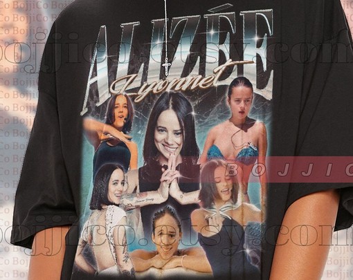 Alizee Lyonnet Homage Vintage Shirt and 90s Style Retro Bootleg Shirt, French Singer and Dancer Musician Quote - Image 2