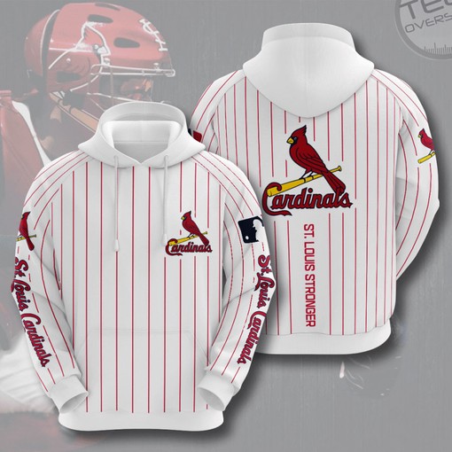 All Over Print 3D Hoodie - St. Louis Cardinals Official MLB Apparel