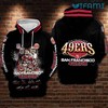All Over Print Black Hoodie with Player Signatures - Perfect for San Francisco 49ers Fans