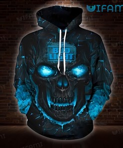 All Over Print Hoodie for Busch Beer Lovers with Skull Logo Design