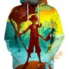 All Over Print Hoodie with Thousand Sunny from One Piece Anime - Bold and Unique Design