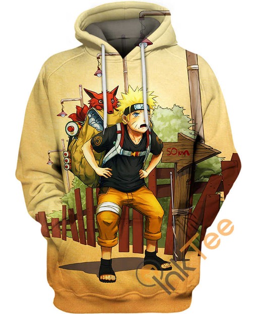 All Over Print Kurama And Naruto Hoodie 3D with Dynamic Design