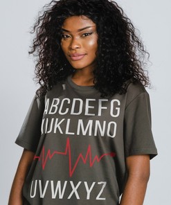 Alphabet HeartBeat Unisex Tees with Heartbeat Shirt and Alphabet Gift Quote, Random Shirt and Valentines Gift