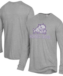 Alternative Apparel Keeper Long Sleeve T-Shirt for TCU Horned Frogs Fans, Official University Fan Shirt