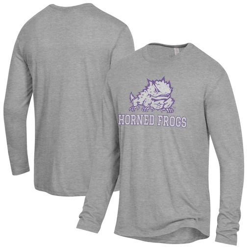 Alternative Apparel Keeper Long Sleeve T-Shirt for TCU Horned Frogs Fans, Official University Fan Shirt
