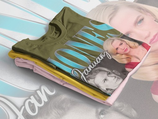 American Actress January Jones Vintage Retro Unisex Tees with Betty Draper and Don Draper Quote, Peggy Olson Fans