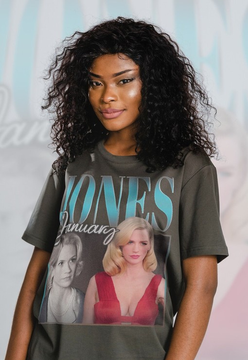 American Actress January Jones Vintage Retro Unisex Tees with Betty Draper and Don Draper Quote, Peggy Olson Fans - Image 4