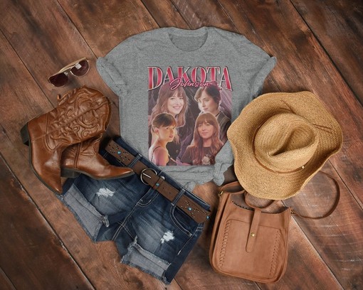 American Actress Shirt Dakota Johnson Classic T-Shirt for Movie Fans - Image 3