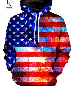 American Flag All Over Print 3D Hoodie - Perfect Patriotic Gift