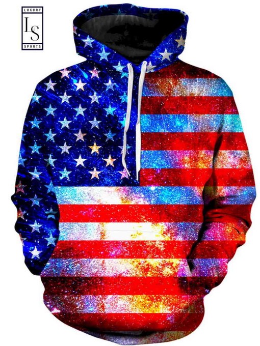 American Flag All Over Print 3D Hoodie - Perfect Patriotic Gift