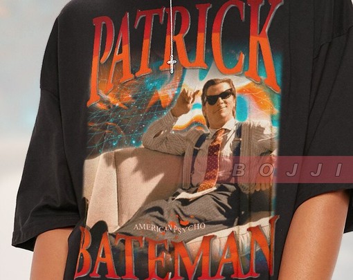 American Psycho Patrick Bateman Shirt, American Horror Film Tee, Paul Allen Psycho Tshirt, Retro 90s American Sweater - Image 2