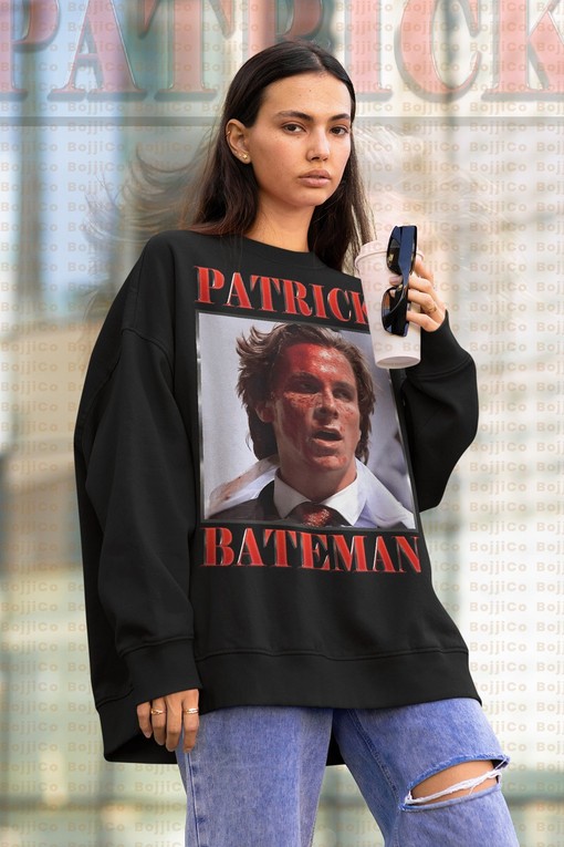 American Psycho Patrick Bateman Sweater, Horror Film Sweatshirt, Paul Allen Psycho T-shirt, Retro 90s Movie Fan