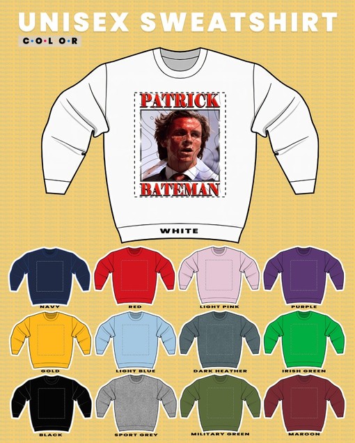 American Psycho Patrick Bateman Sweater, Horror Film Sweatshirt, Paul Allen Psycho T-shirt, Retro 90s Movie Fan - Image 3