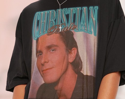 American Psycho Paul Allen Homage Tshirt - Retro Christian Bale Vintage Shirt for Fans - Image 2